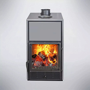 Печь-Камин Варвара "ГАРМОНИЯ 1309 ГРАФИТ" (new) (Стальная 3D футеровка)